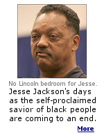 What does Jesse Jackson stand for besides Jesse Jackson? The media is wising up. Jackson's own hypocrisies, from the illegitimate child to the ''Hymietown'' controversy, are stacking too high. 